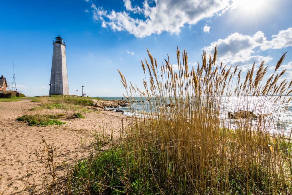 affordable housing grants connecticut; New England Lighthouse in Lighthouse Point Park in New Haven Connecticut