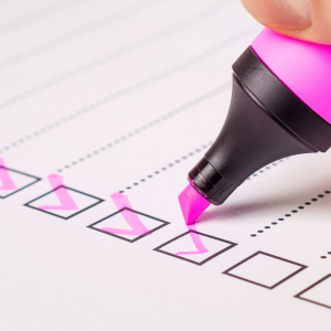 January 2025 HOTMA Check-In. Image features a checklist. 